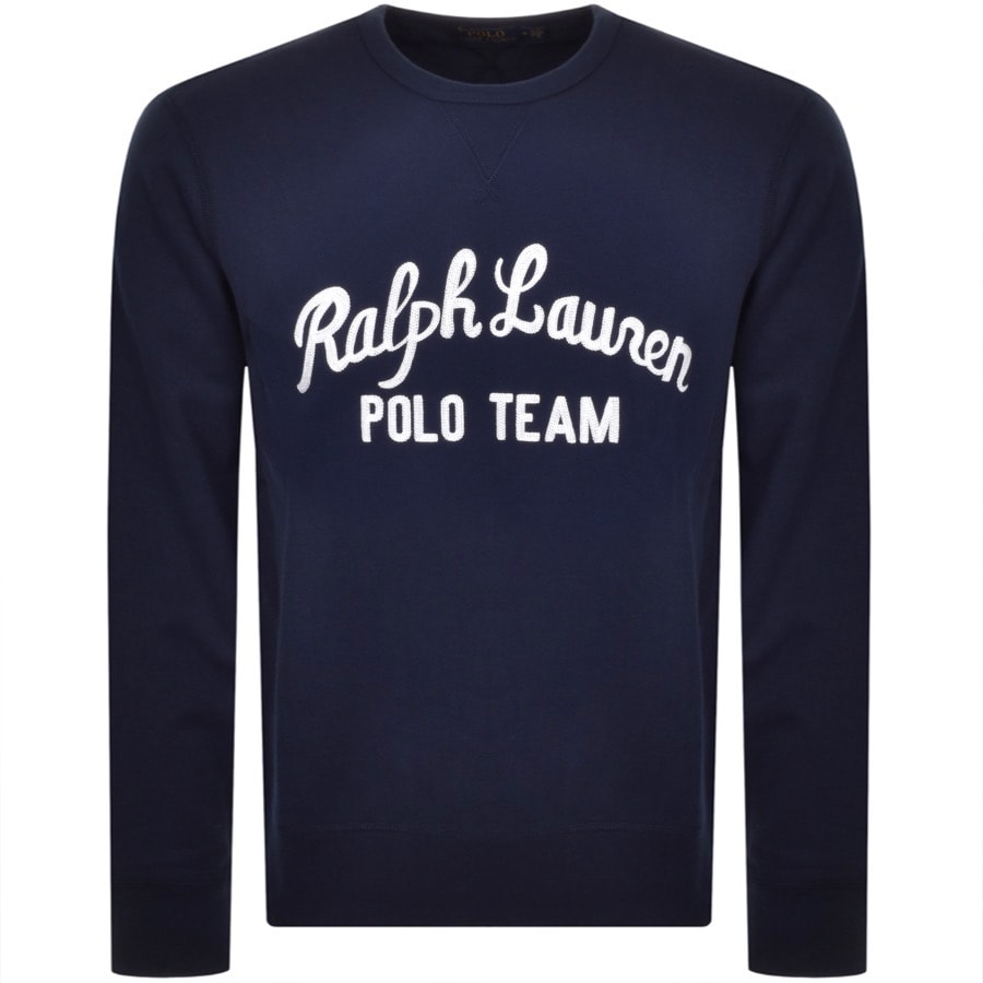 Alternative Image for ProductRalph Lauren Crew Neck Sweatshirt Navy1